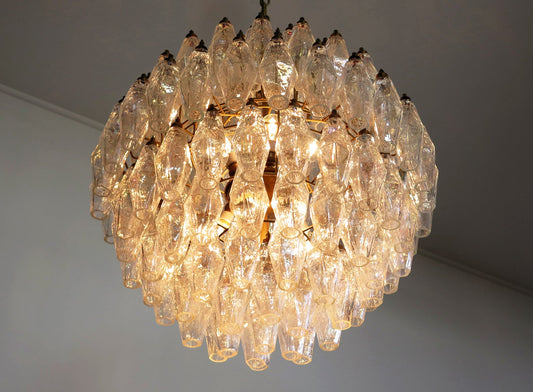 Murano chandelier Poliedri Ø60 - 140 glass