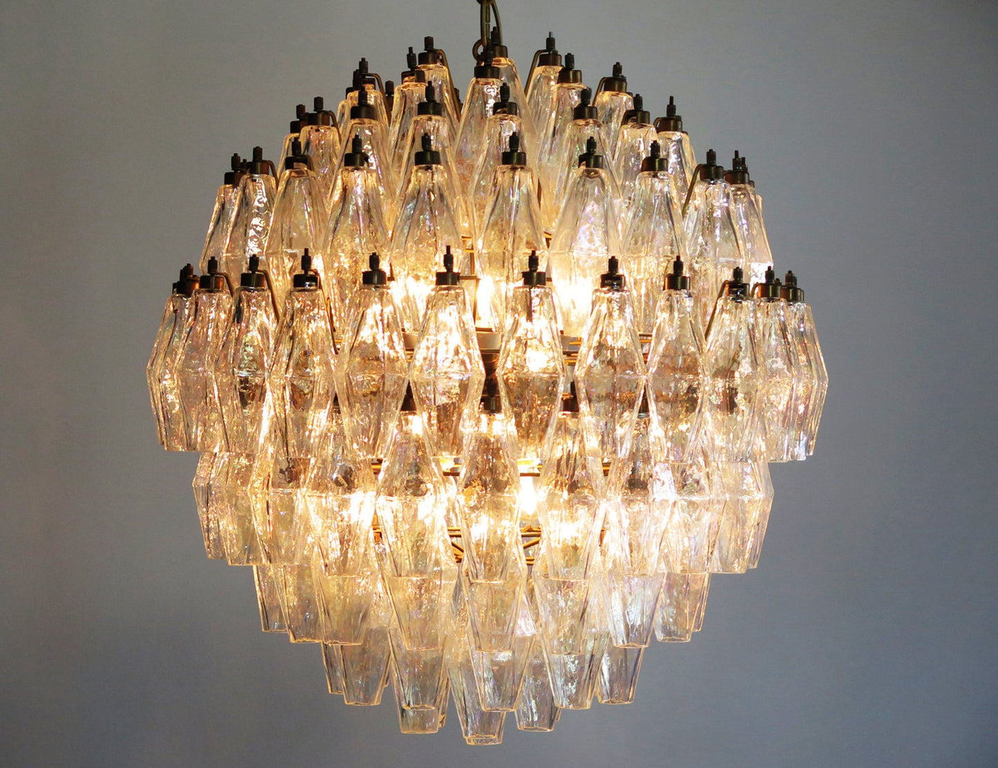 Murano chandelier Poliedri Ø60 - 140 glass