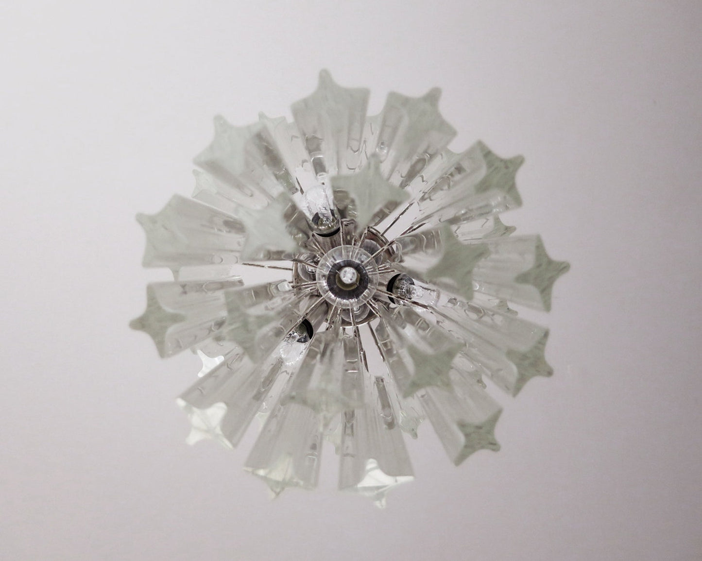 Murano ceiling chandelier Quadriedri Ø32 - 46 glass