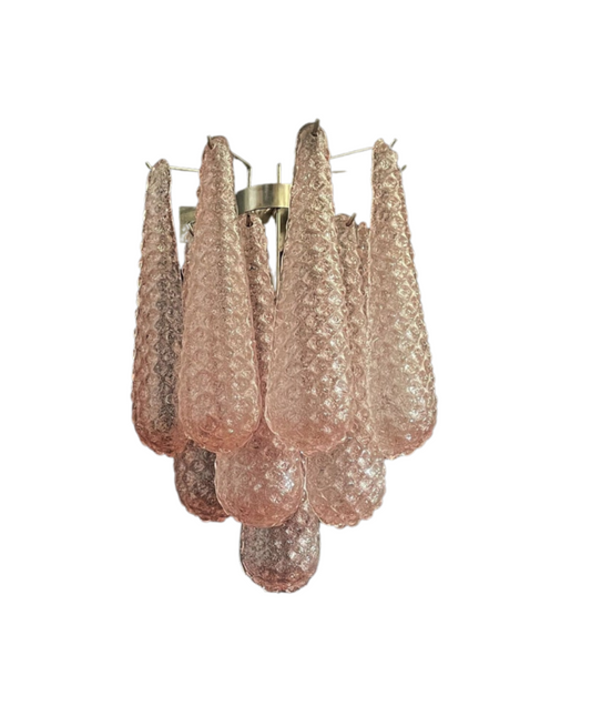 Murano wall lamp Caletta Pink