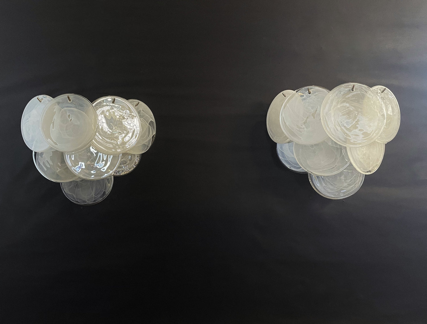 Murano wall lamp Iris White