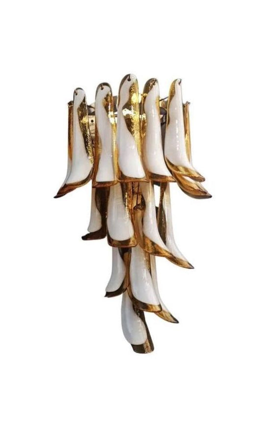 Murano wall lamp Calli Amber XL