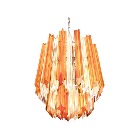 Murano ceiling chandelier Quadriedri Ø32 - 47 glass