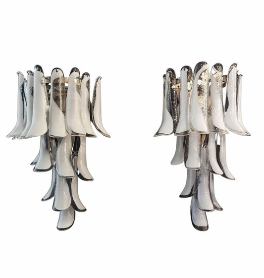 Murano wall lamp Calli White XL