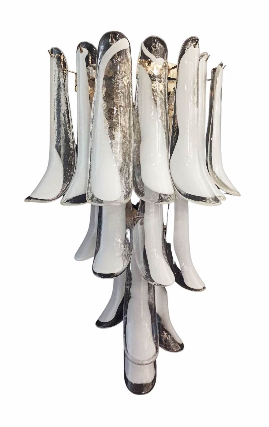 Murano wall lamp Calli White XL