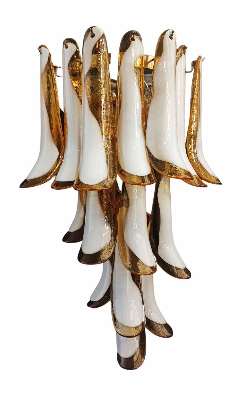 Murano wall lamp Calli Amber XL