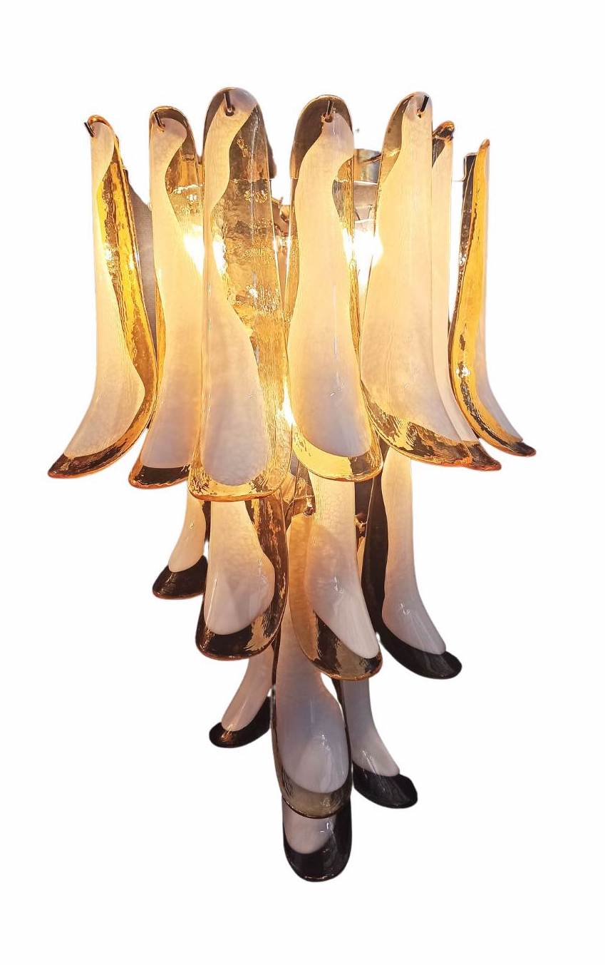 Murano wall lamp Calli Amber XL