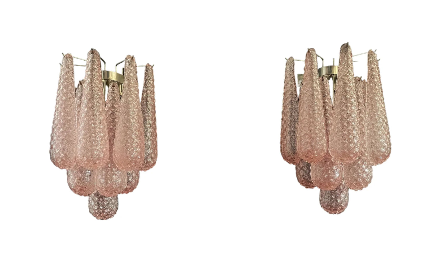 Murano wall lamp Caletta Pink