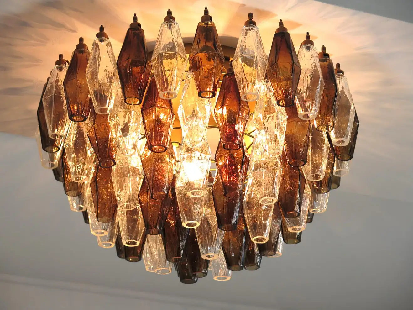 Murano chandelier Poliedri Ø60