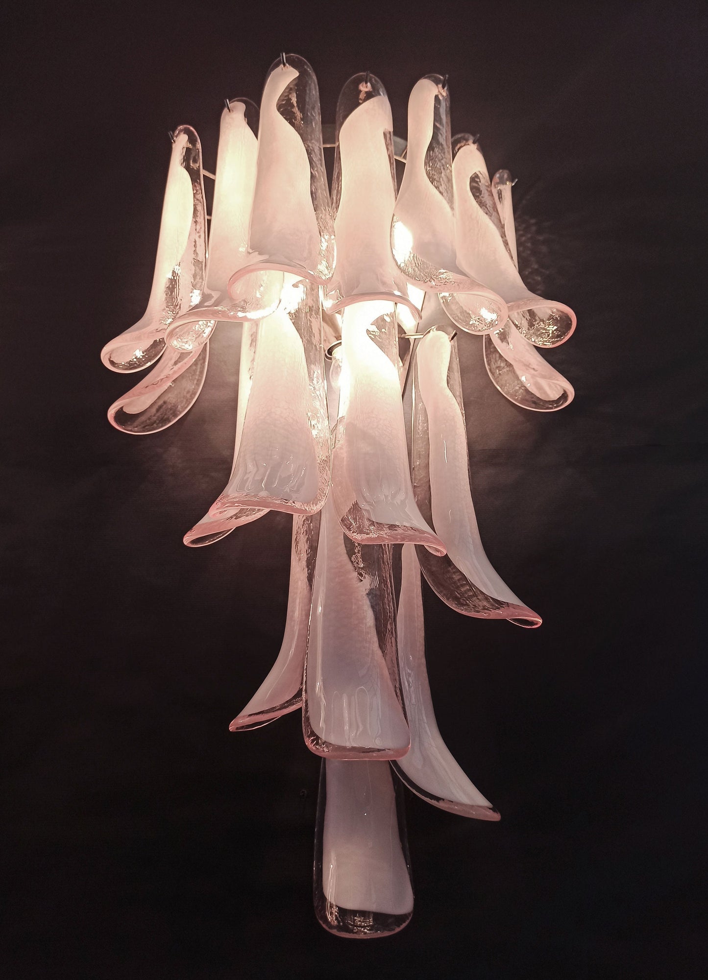 Murano wall lamp Calli Rosa XL