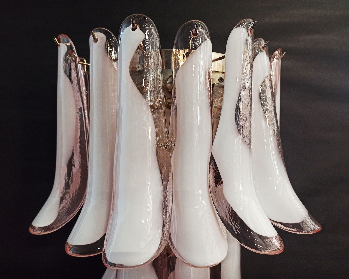 Murano wall lamp Calli Rosa XL