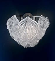 Murano vägglampa Fiammetta - Klarglas