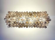 Murano takkrona Tubular 135 × 50 - 114 glas - Wisteria