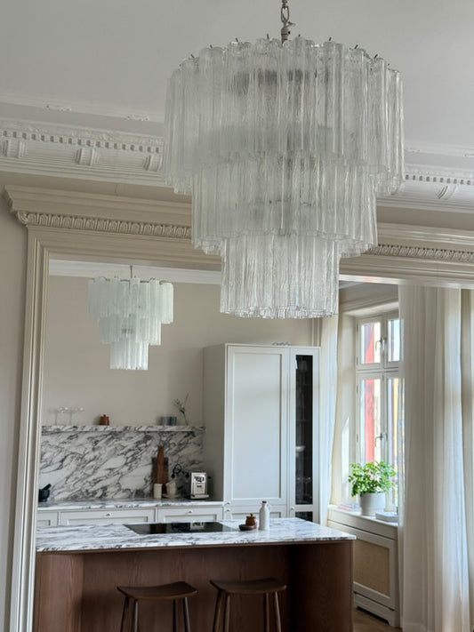Murano chandelier Tubular Ø60 - 52 glass