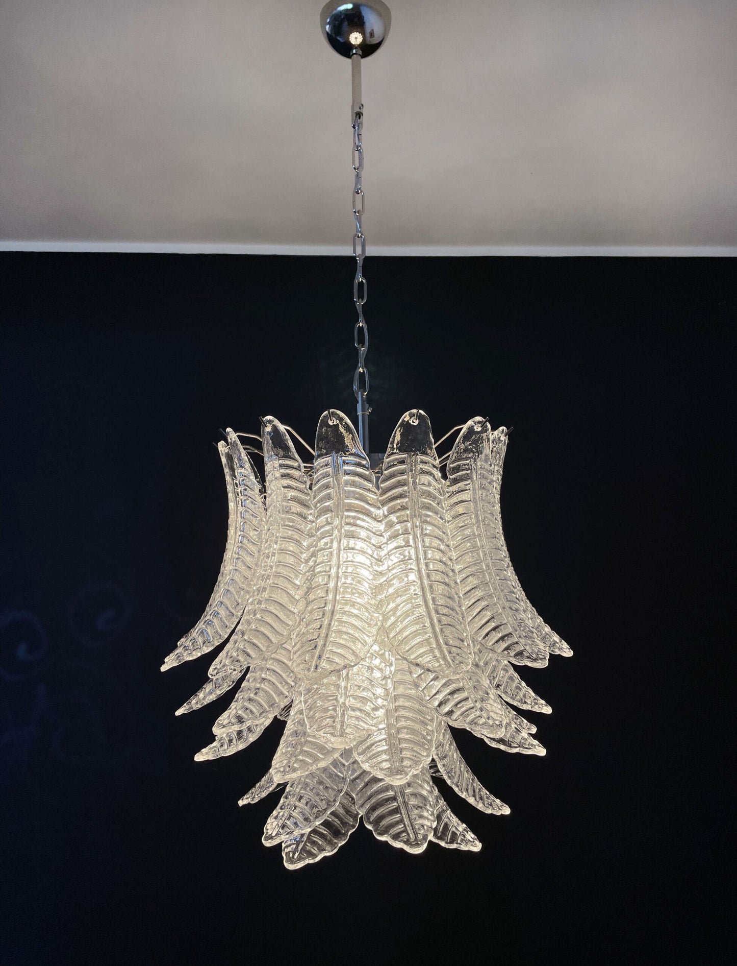 Murano chandelier Foglia Feather Ø68 - 41 glass