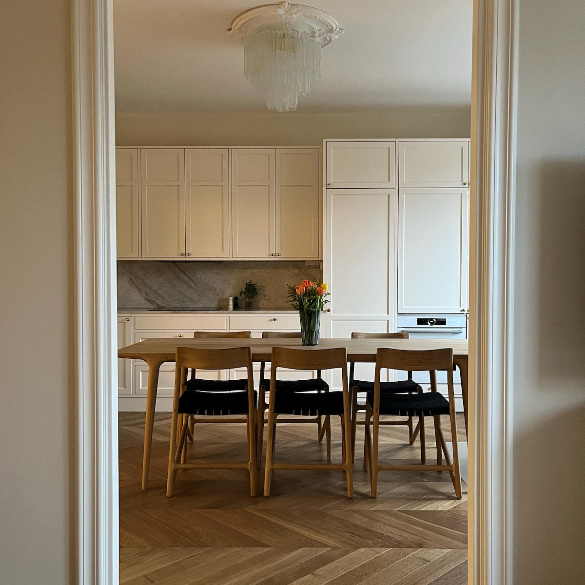 Murano chandelier Tubular Ø50 - 36 glass