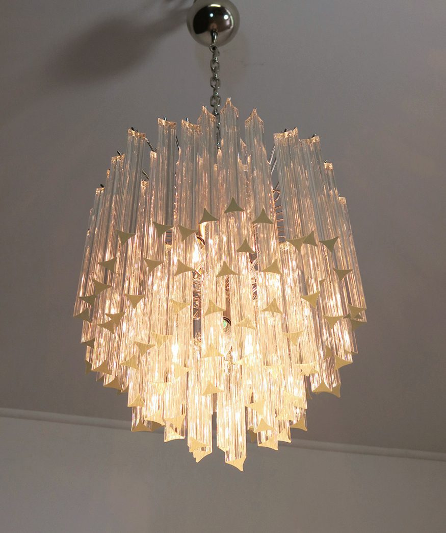 Murano chandelier Triedri Ø45- 92 glass